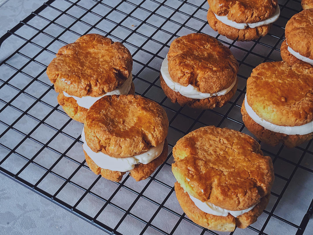 酥软馥郁的乳酪椰子三明治酥饼/烘焙视频饼干篇8