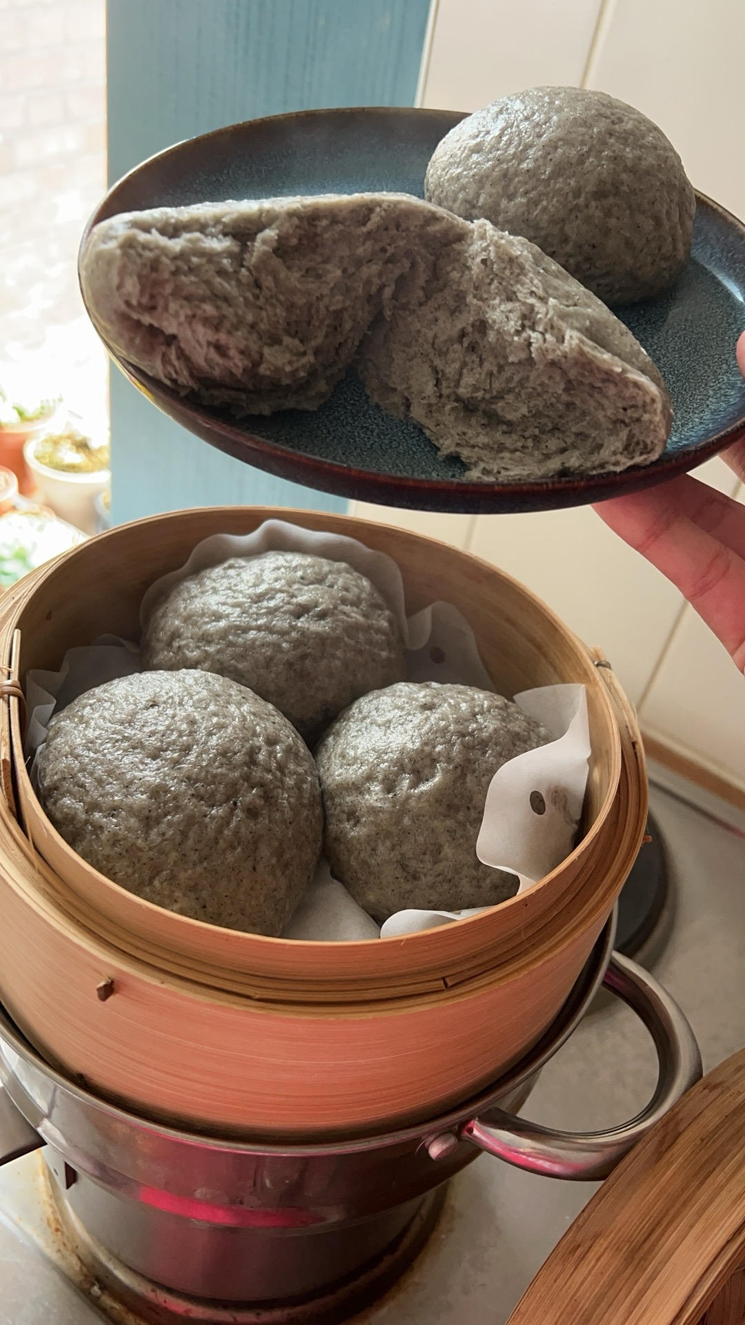 用芝麻糊做馒头