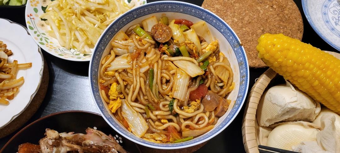 比路边摊好吃百倍的火腿炒土豆粉