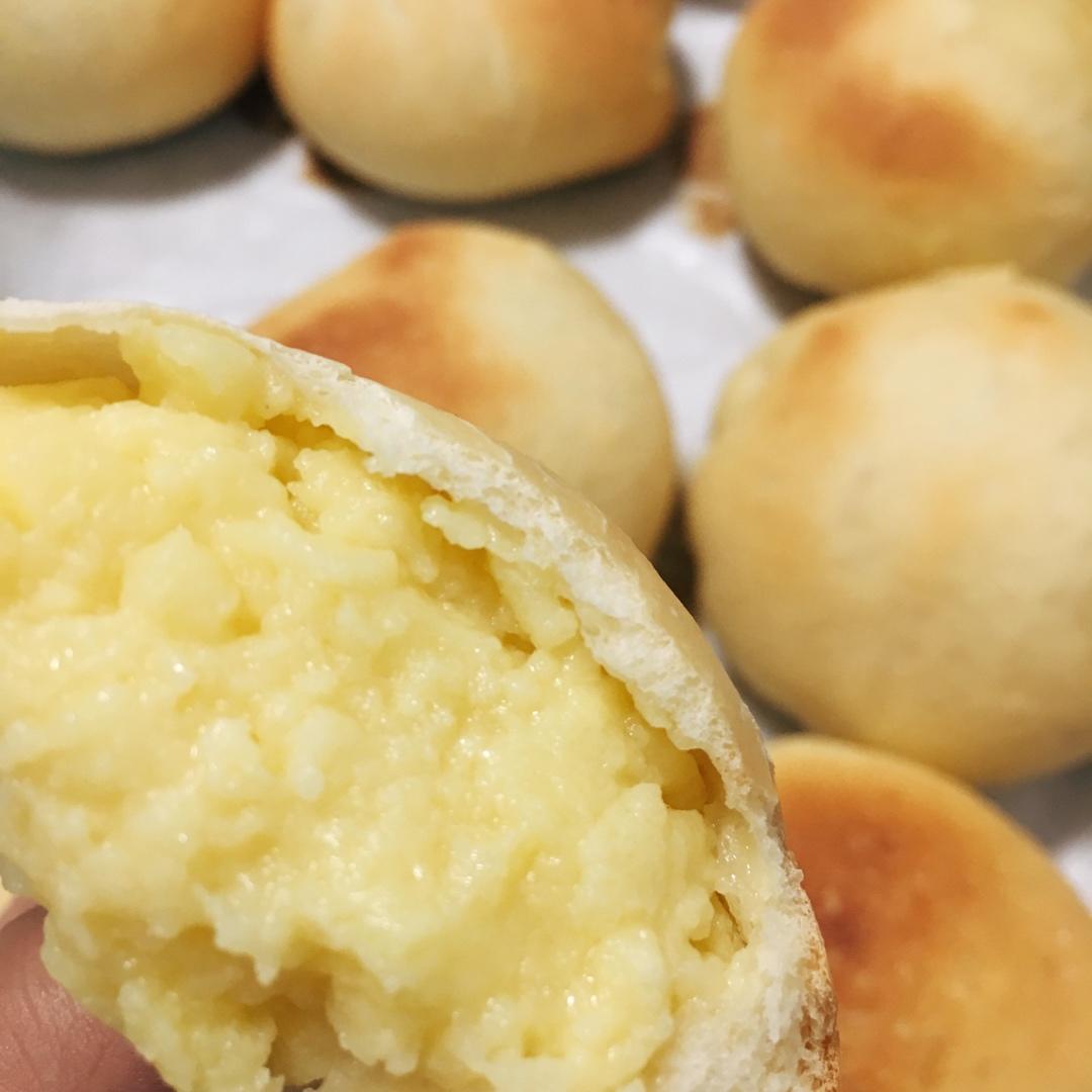 奶黄小餐包-一次发酵超好吃（附快手奶黄馅制作方法）