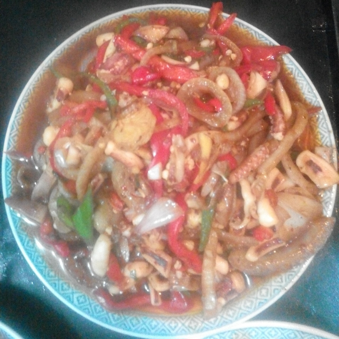 洋葱酱爆鱿鱼须