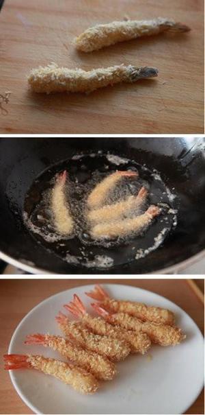 面包炸虾的做法 步骤4