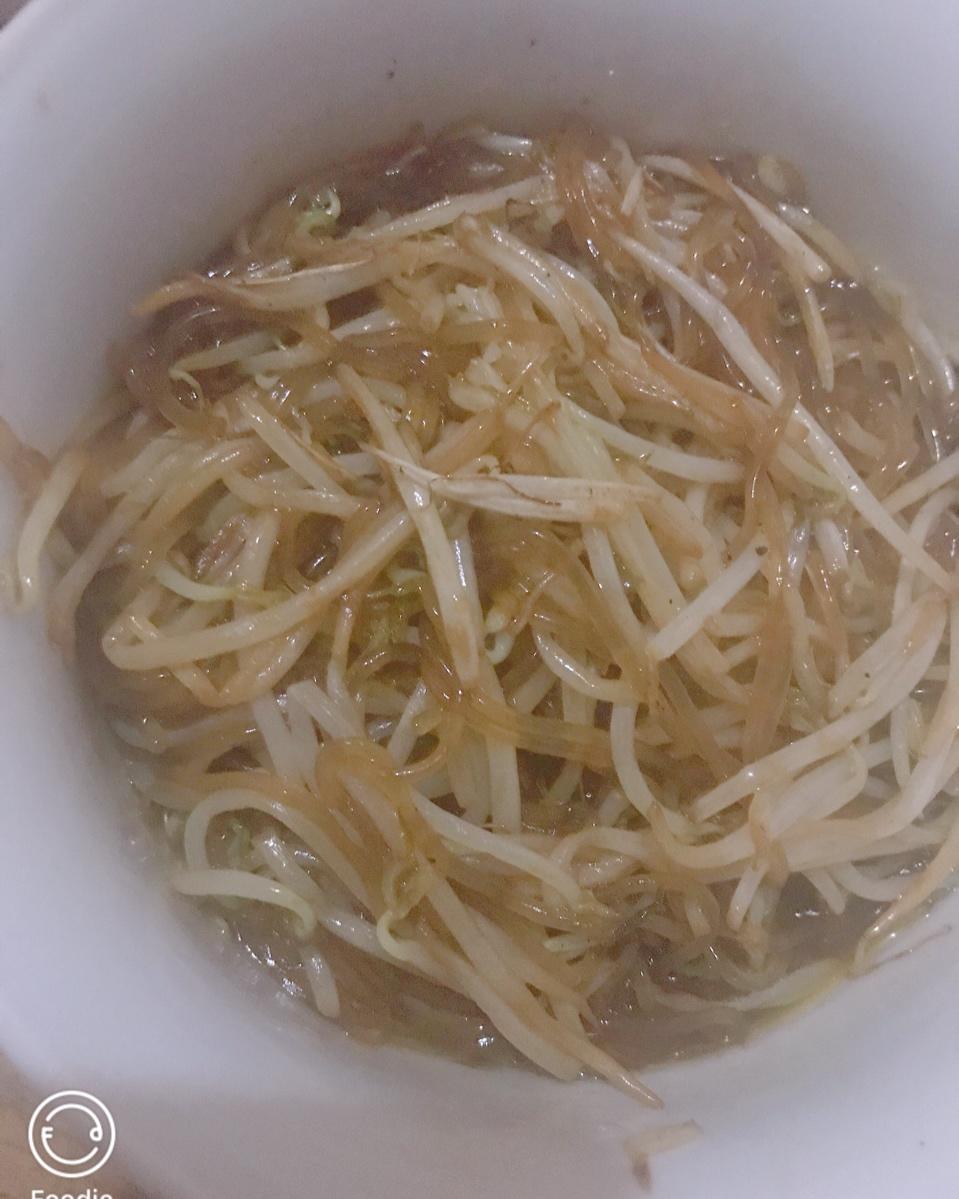 豆芽炒粉丝