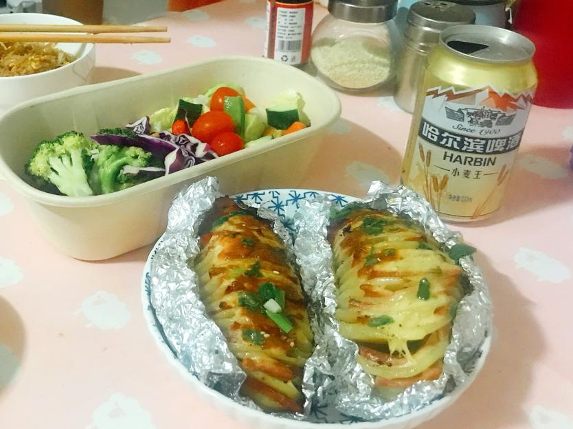 风琴土豆烤培根
