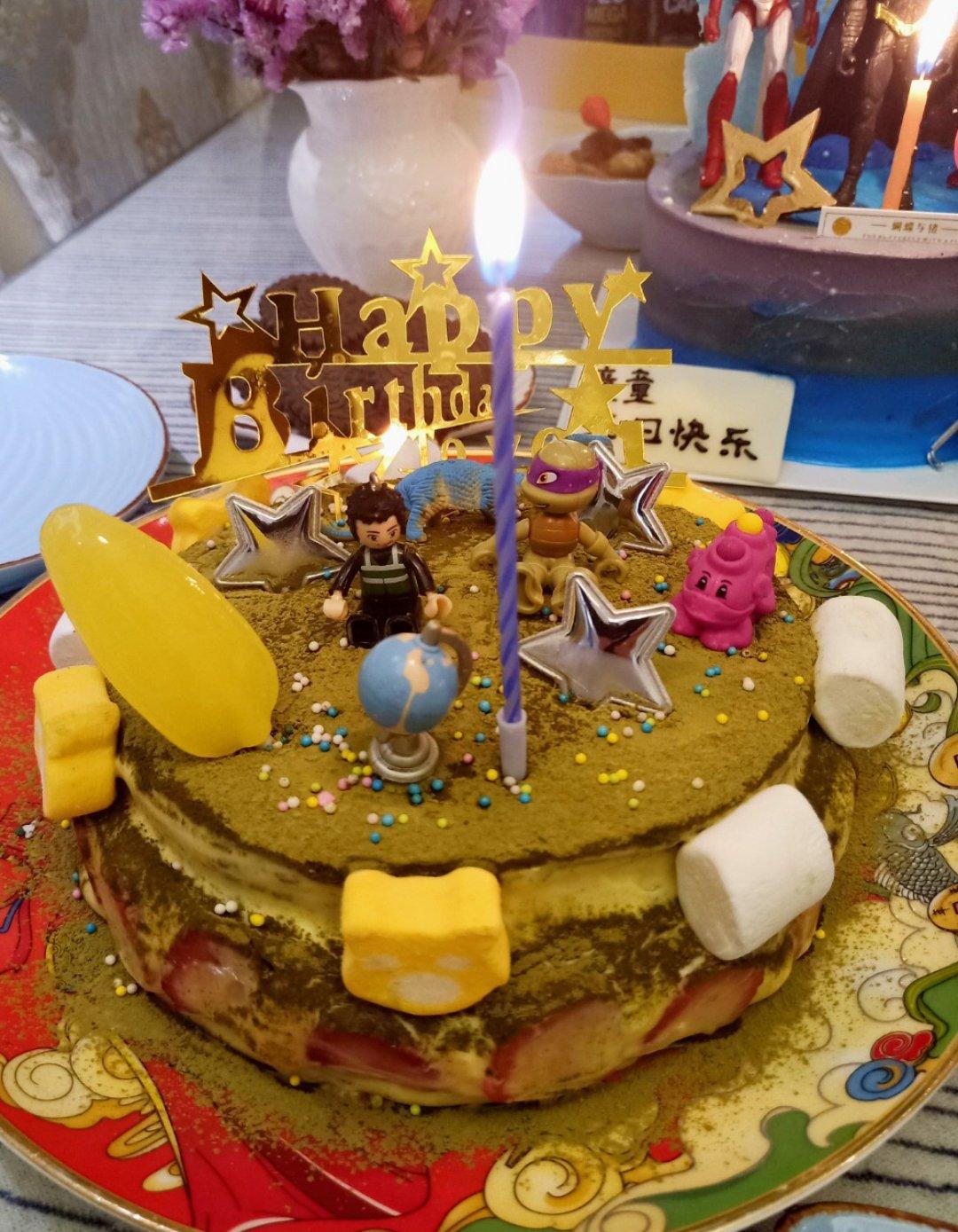 方形水果夹层蛋糕