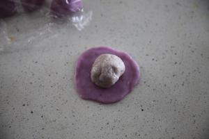 紫薯芋头冰皮月饼的做法 步骤7