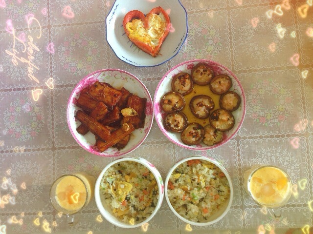 家里的一餐。