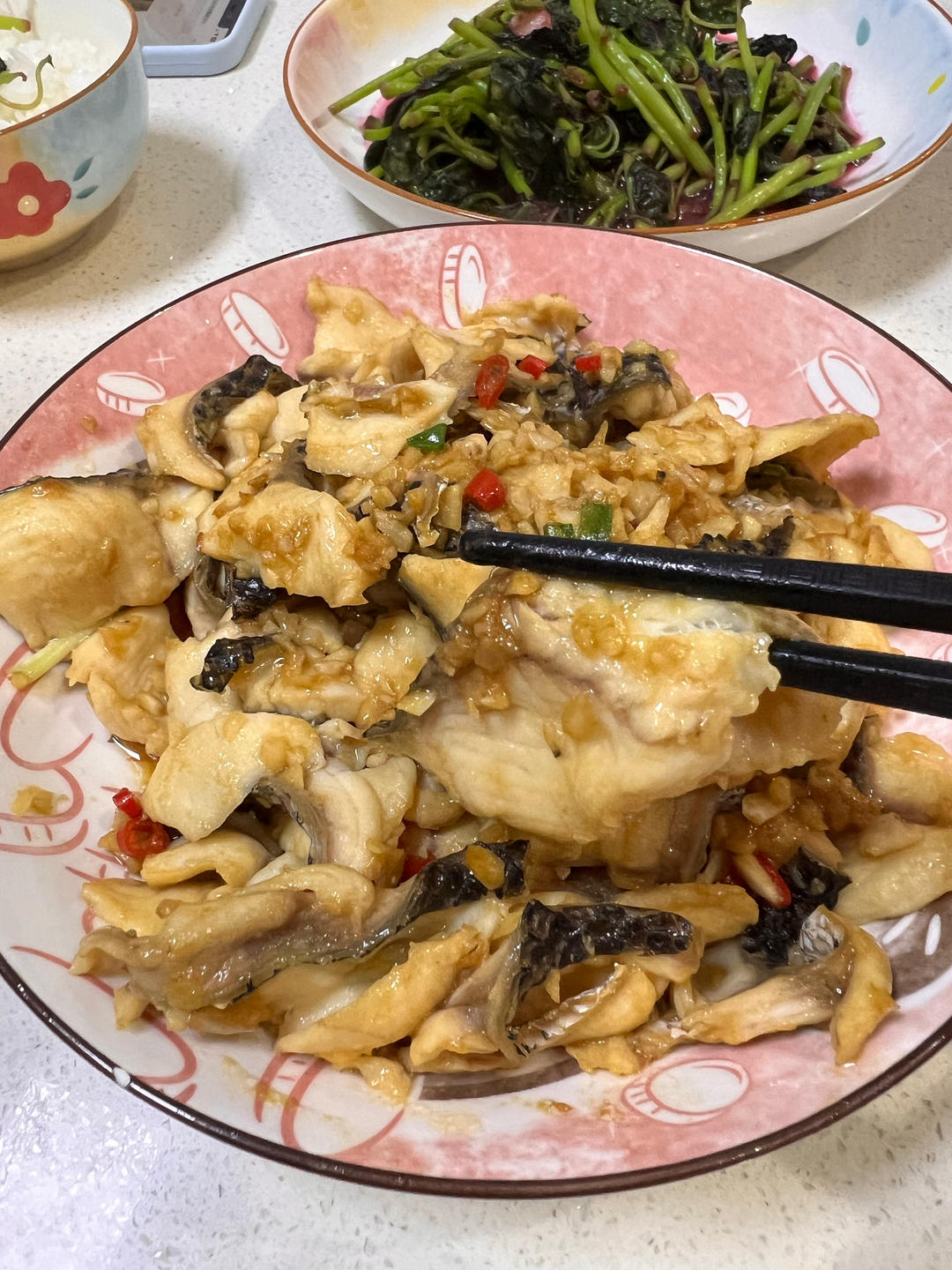 蒜香黑鱼片
