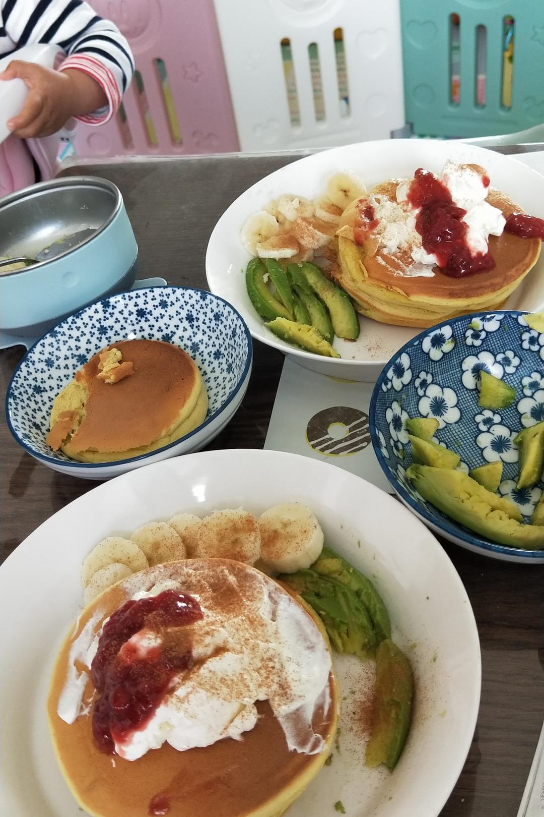 香蕉厚松饼