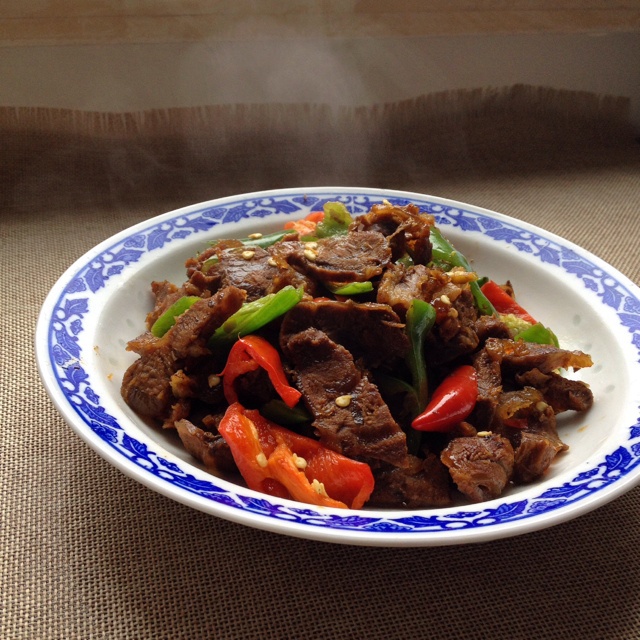 青椒炒牛肉