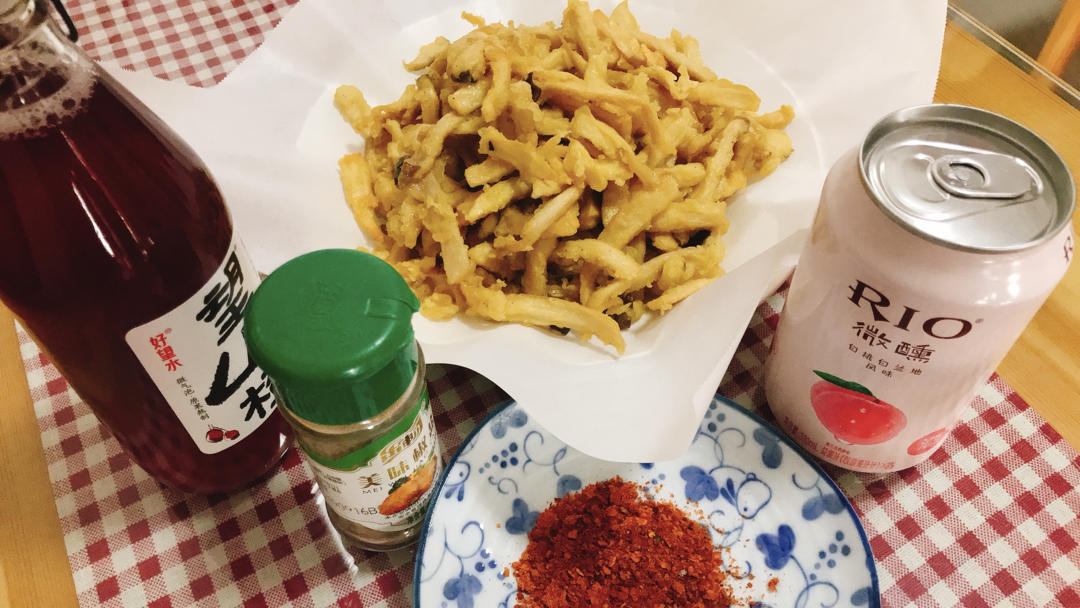 保证吃一次就爱上～外酥里嫩的椒盐杏鲍菇