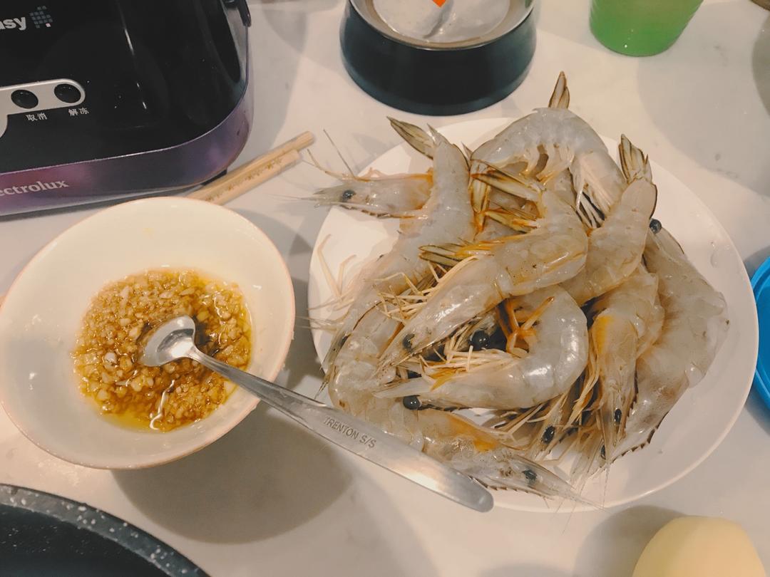 蒜蓉蒸虾