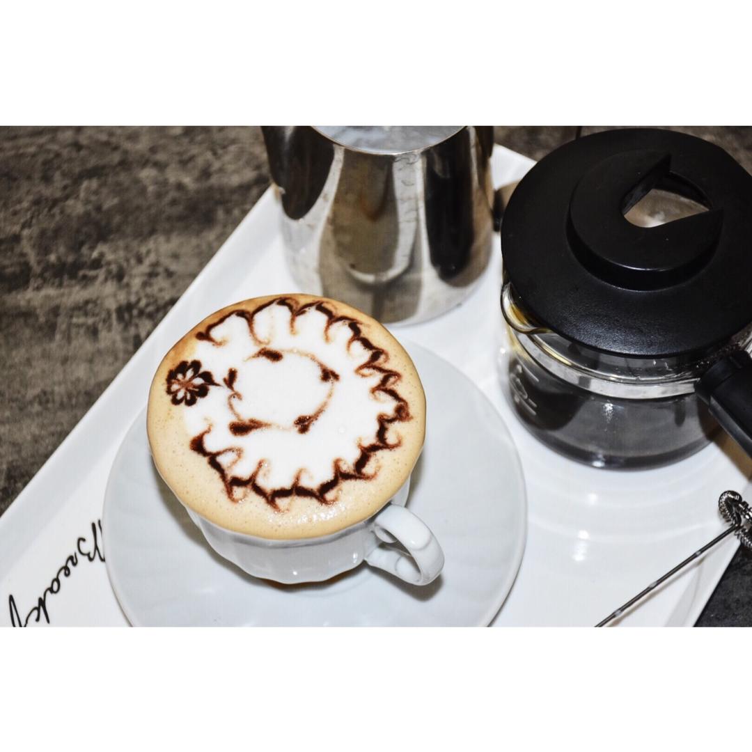 每天一杯咖啡☕️（咖啡雕花练习）