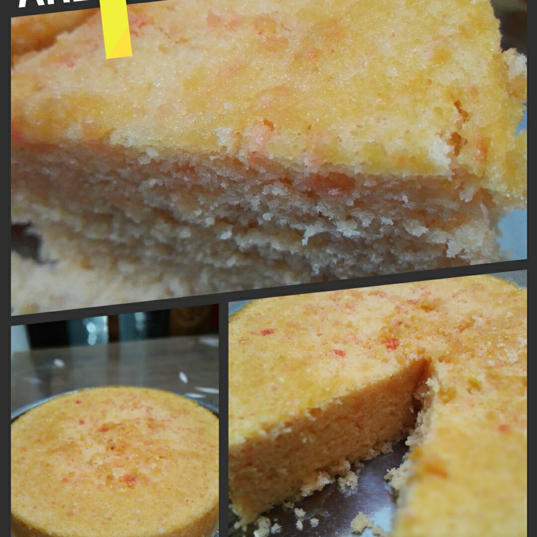 零失败戚风蒸蛋糕（8寸）可做蛋糕胚（另附红丝绒蒸蛋糕做法）