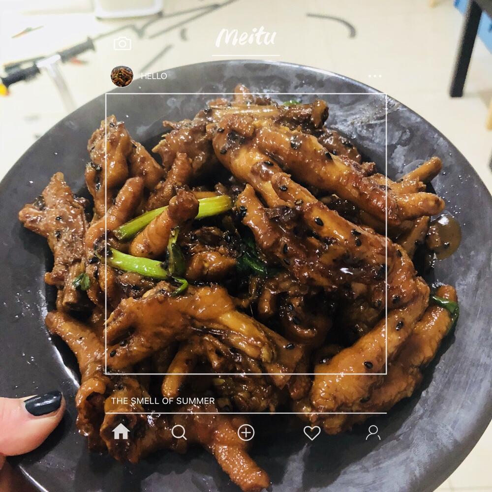 香辣烧鸡爪