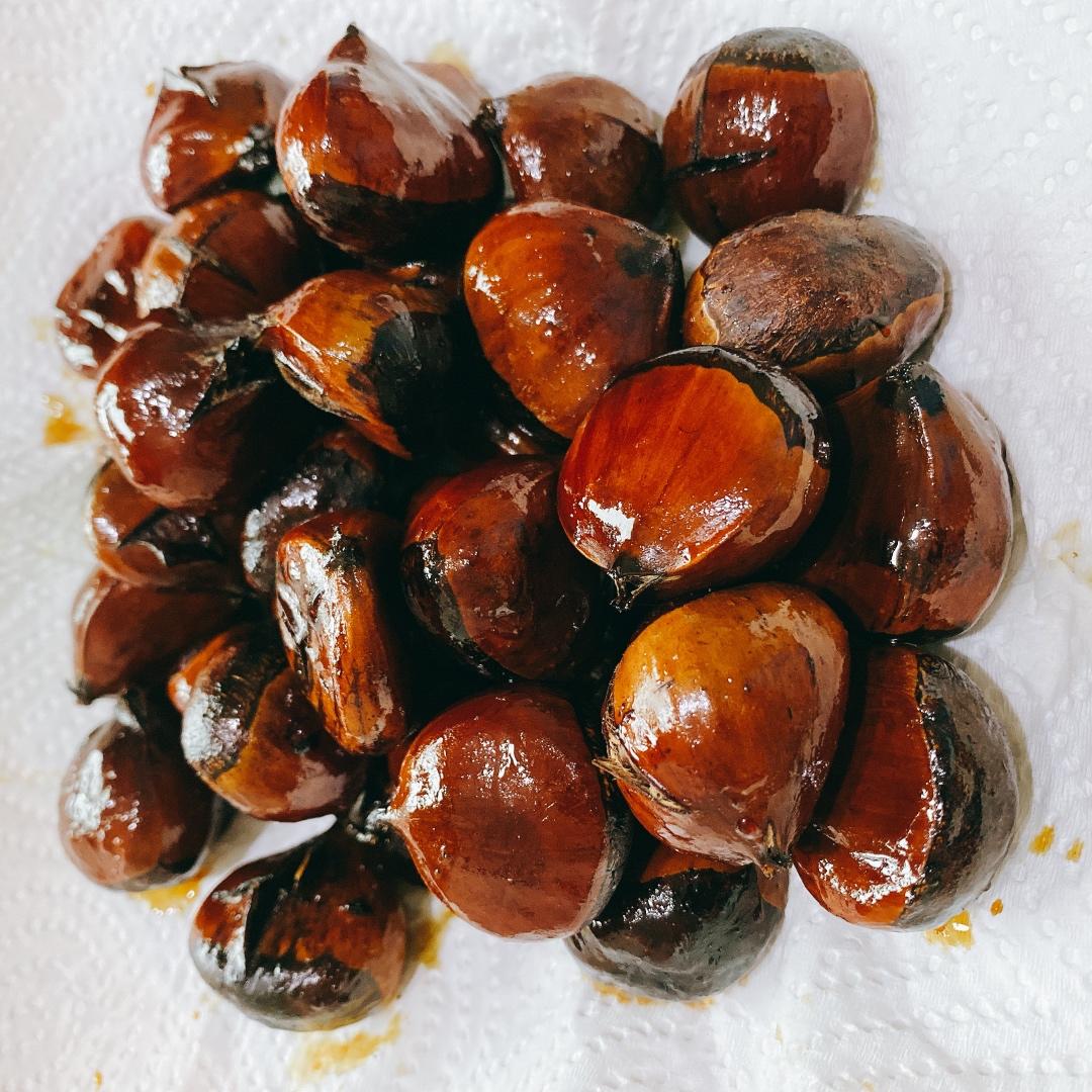 巨简单的电饭锅糖炒栗子