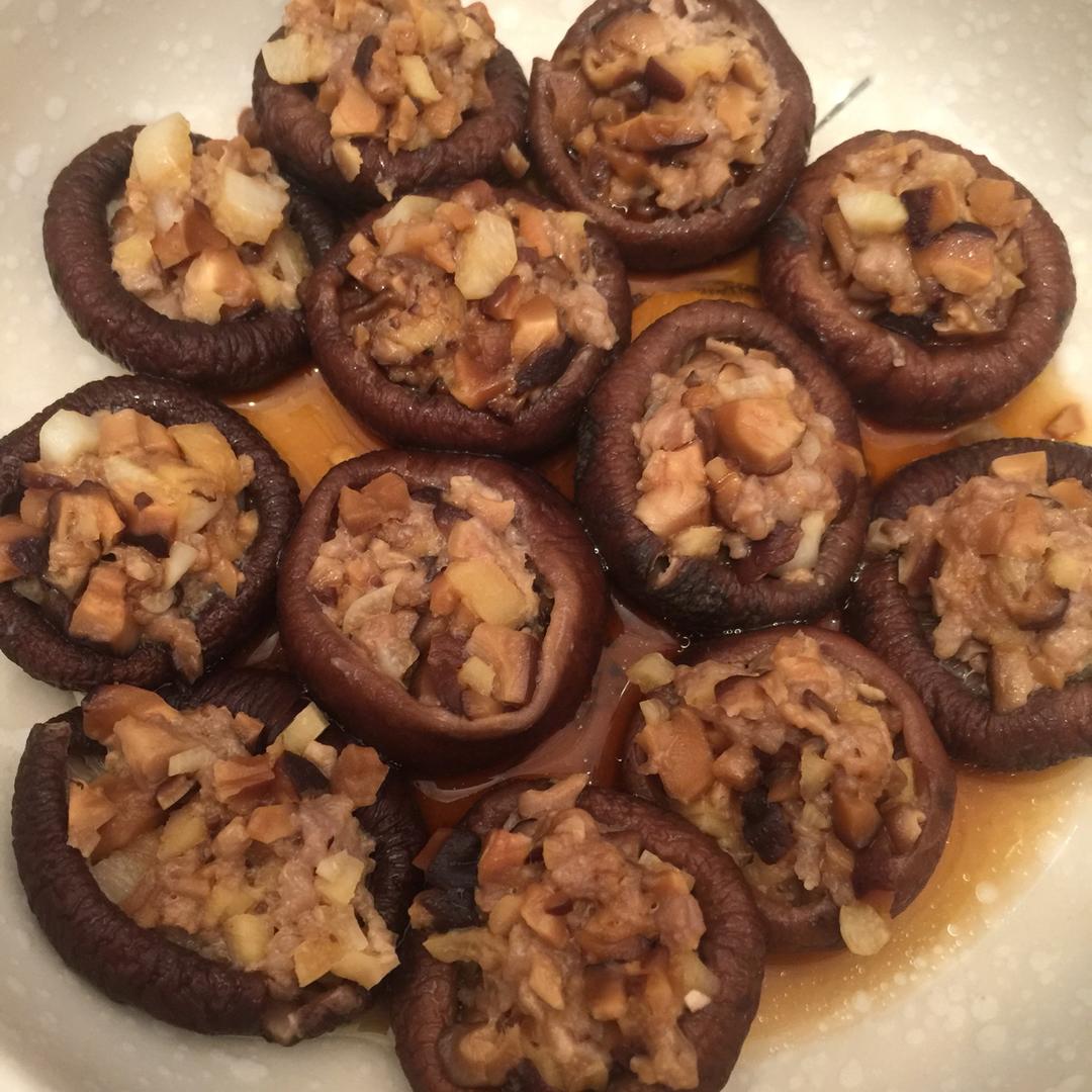 豆腐肉末酿香菇