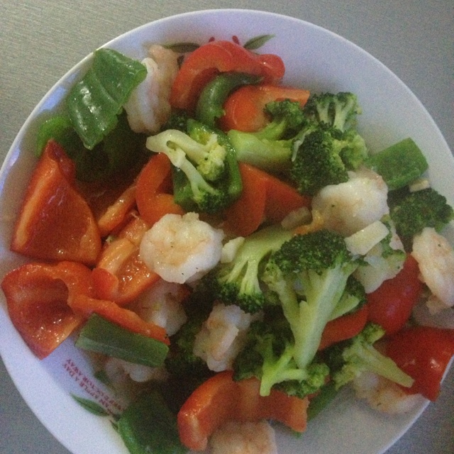 味道鲜美无比的虾仁西兰花