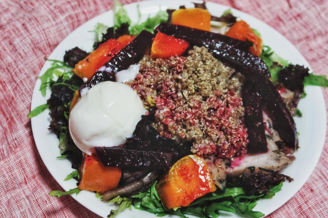南瓜藜麦低温慢煮鸡胸沙拉【食材包操作说明】