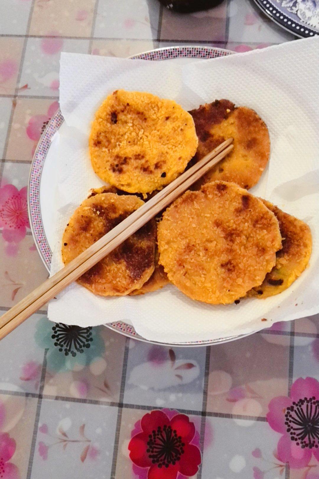 雪花南瓜饼