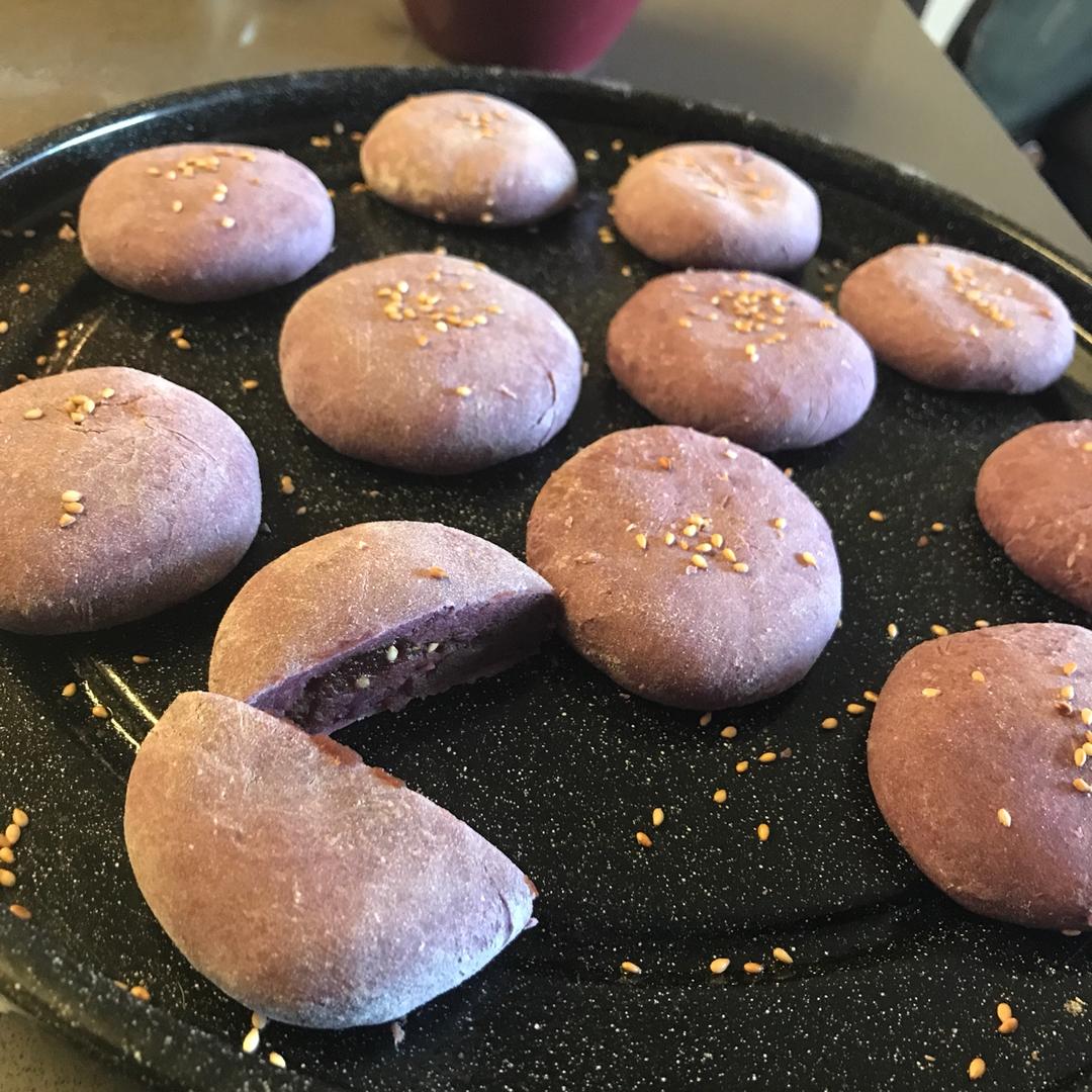 紫薯芝香糯米饼