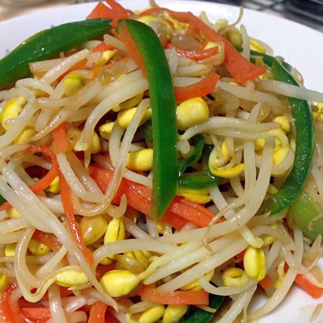 苏_拉做的素炒黄豆芽