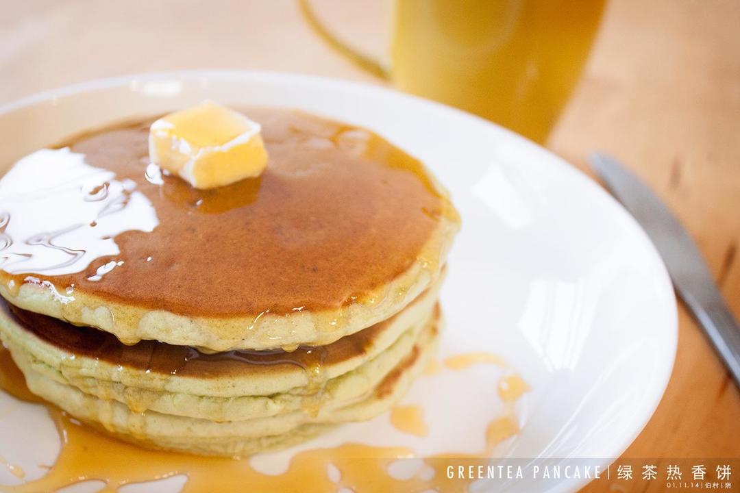 绿茶热香饼|GREEN-TEA PANCAKE的做法