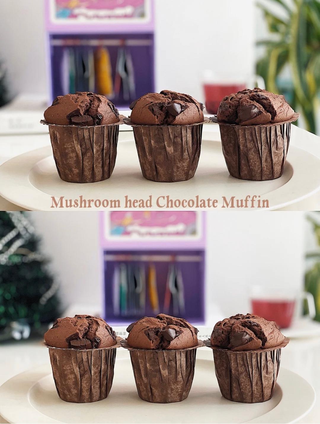 复刻星爸爸蘑菇头🍄|巧克力玛芬Muffin