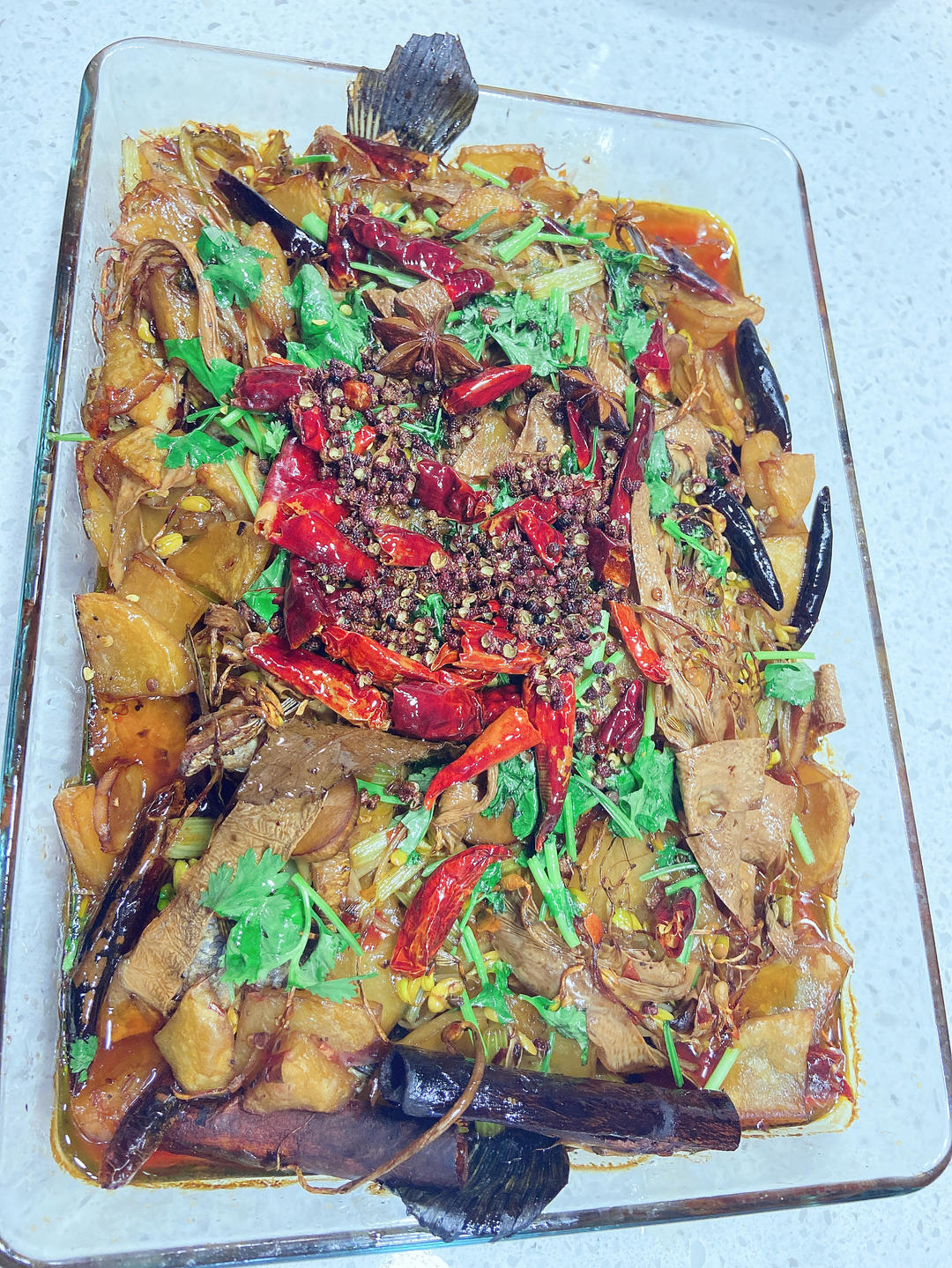 重庆烤鱼(烤箱版)爆好吃，爆简单