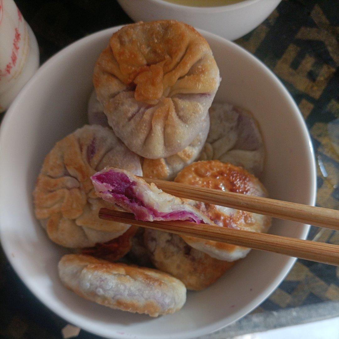 无糖无油紫薯饼🍠不用和面的紫薯饼✌️自制减肥零食