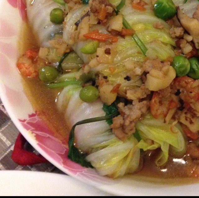 鲜香白菜包(八宝财袋)