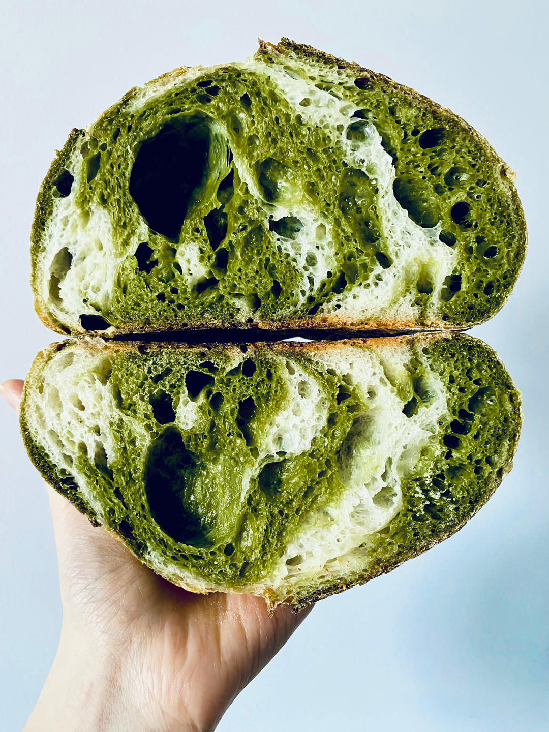 风靡INS的免揉双色开心果双料天然酵母欧包sourdough bread