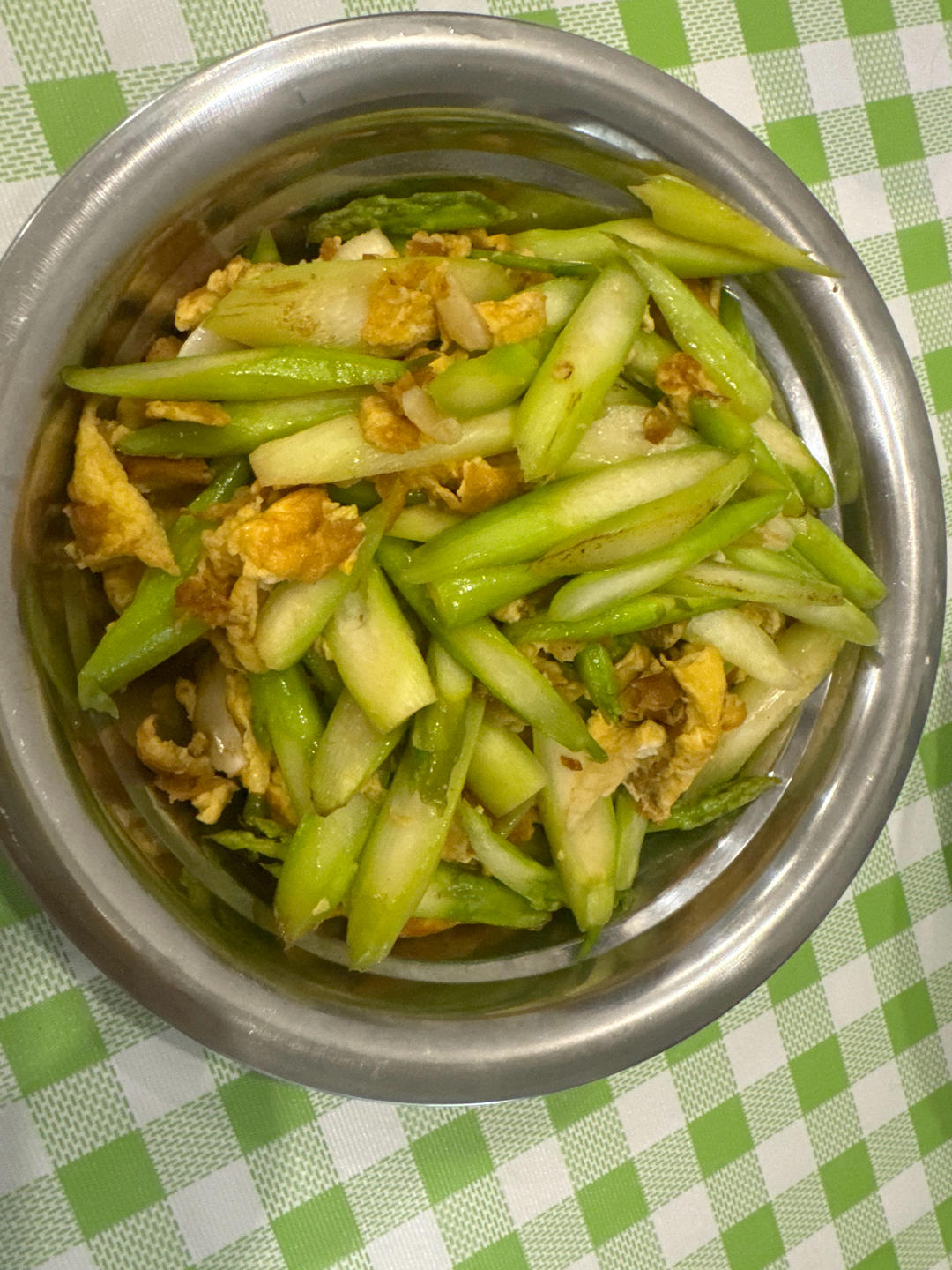 蘆筍炒土雞蛋