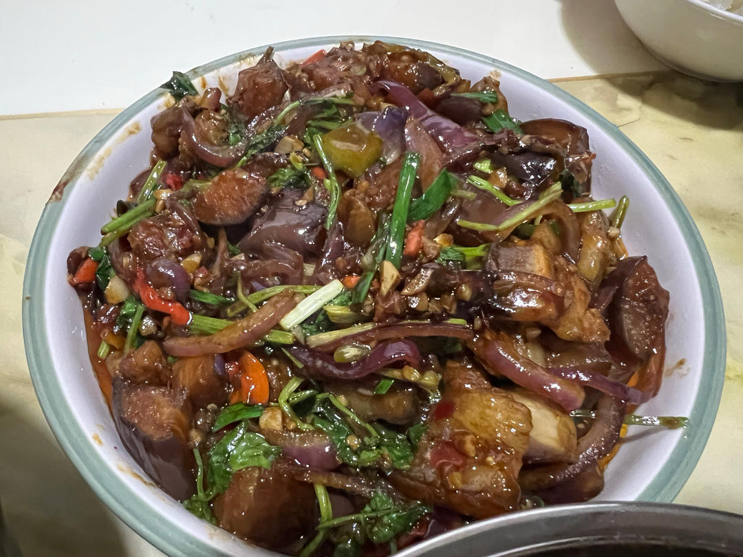 茄子炒肉