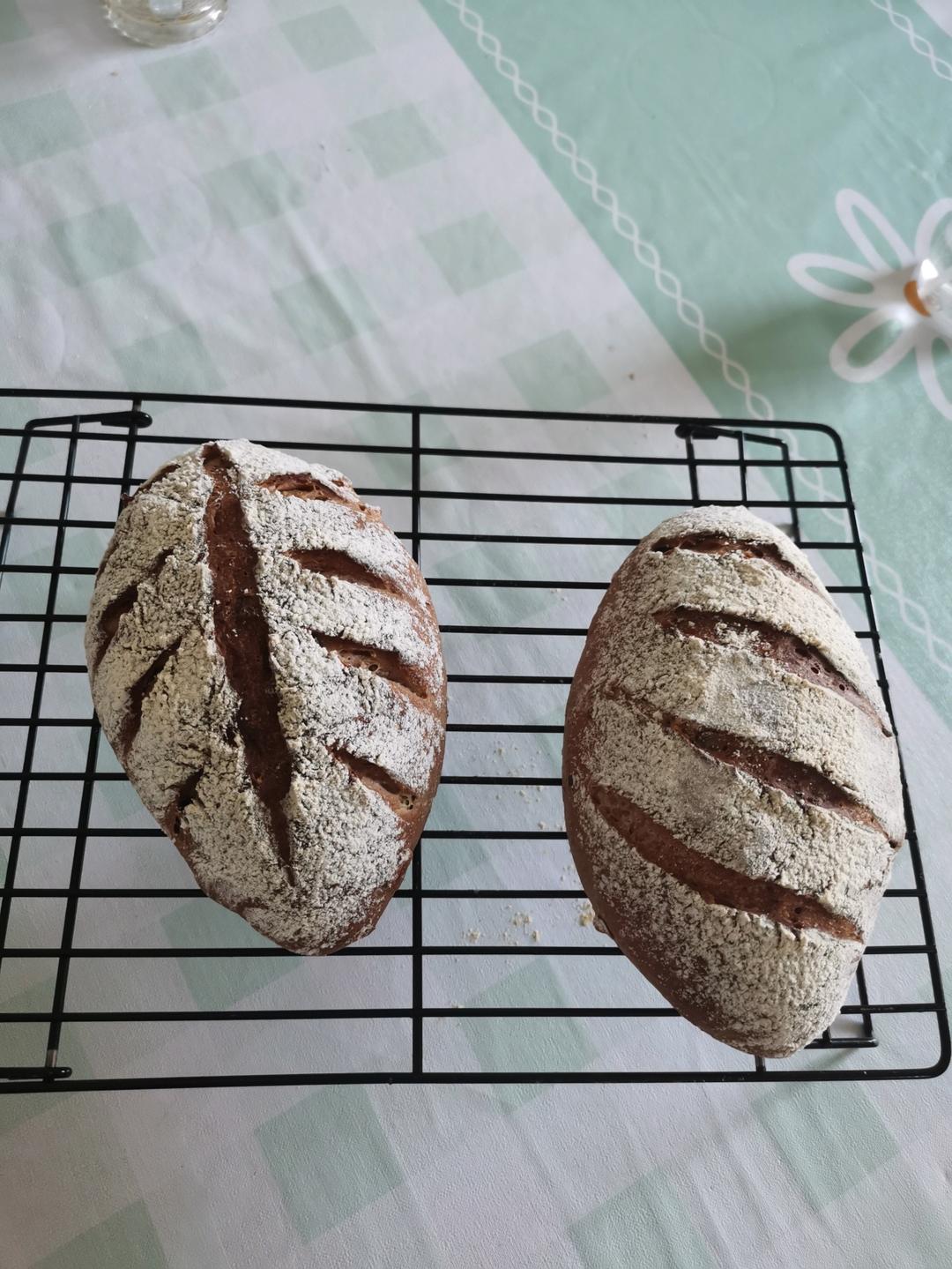 全麦核桃包～软欧包