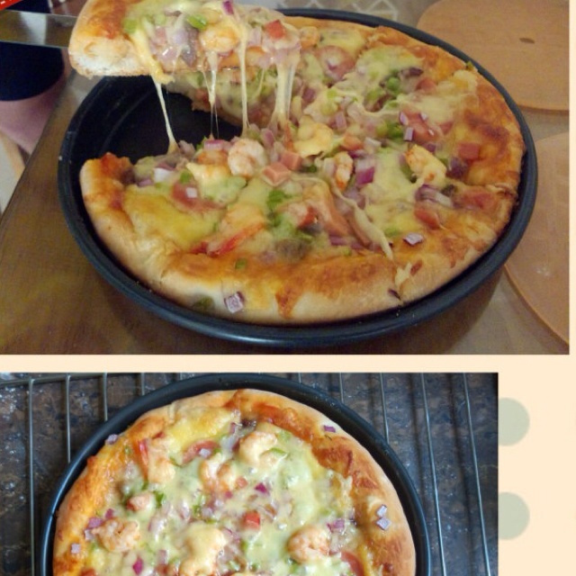 金枪鱼火腿pizza