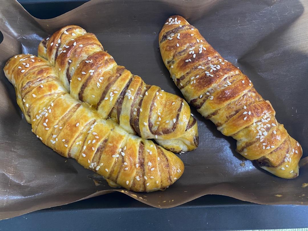 超详细的豆沙面包🍞