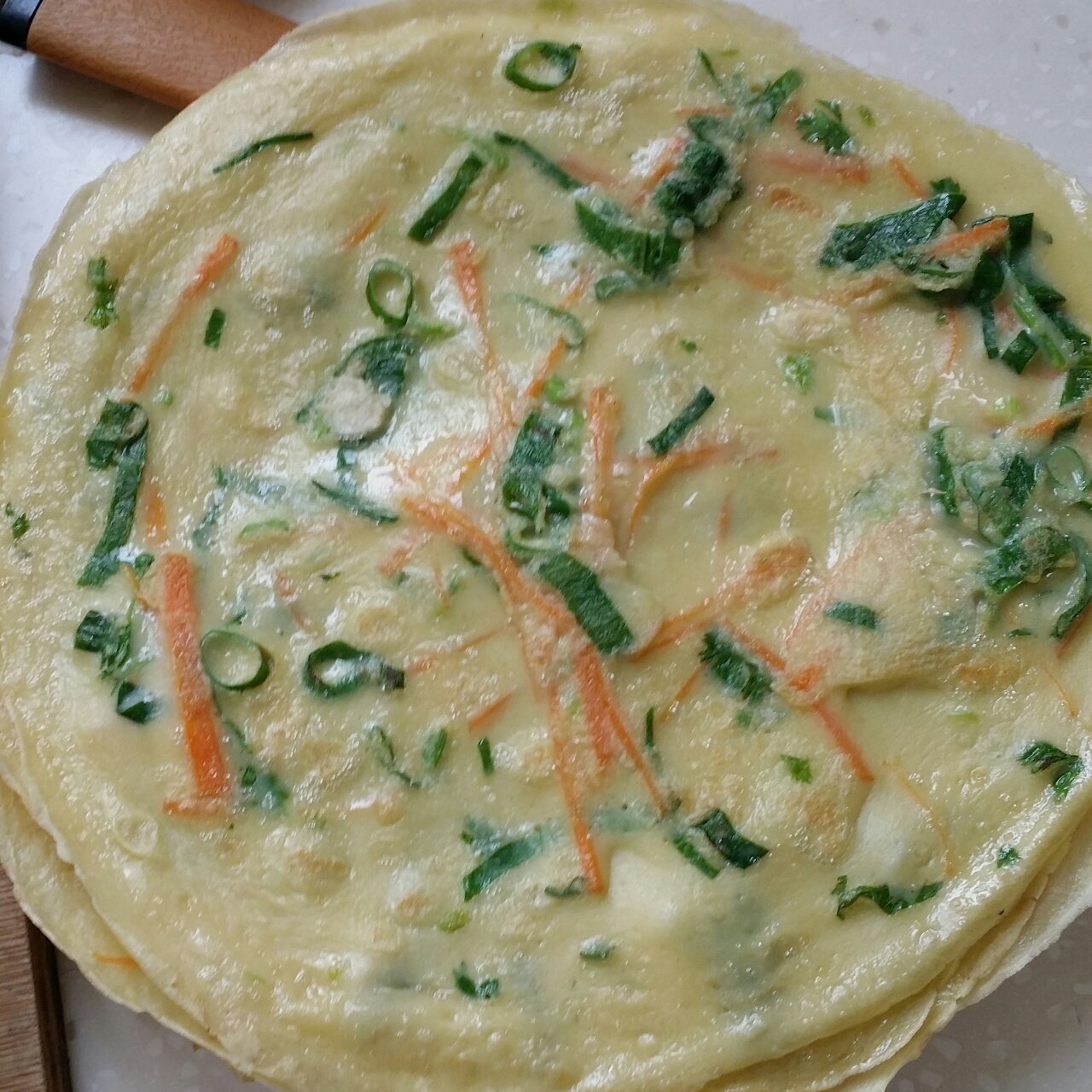 香葱鸡蛋饼