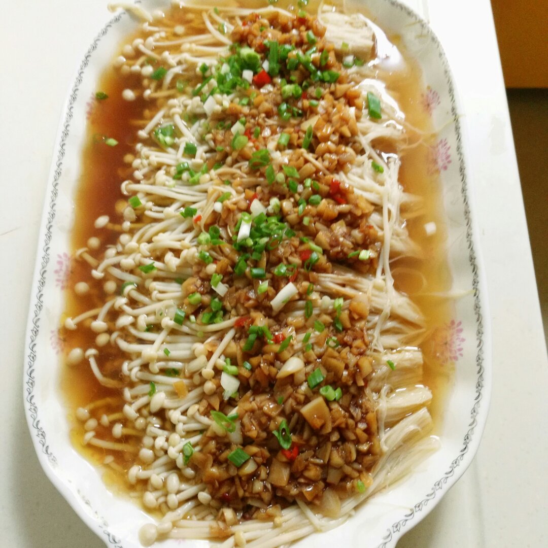 蒜蓉蒸金针菇