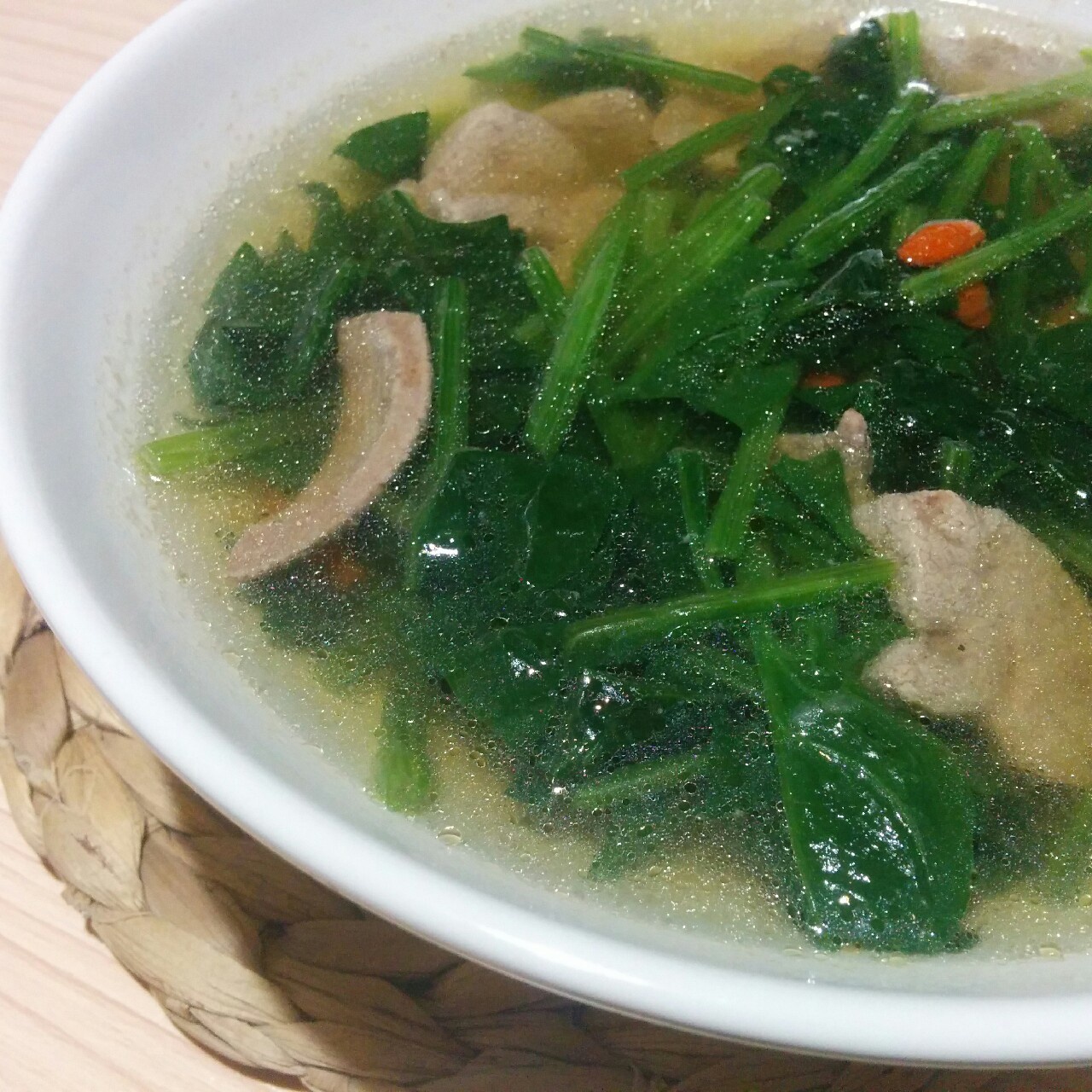 菠菜猪肝汤