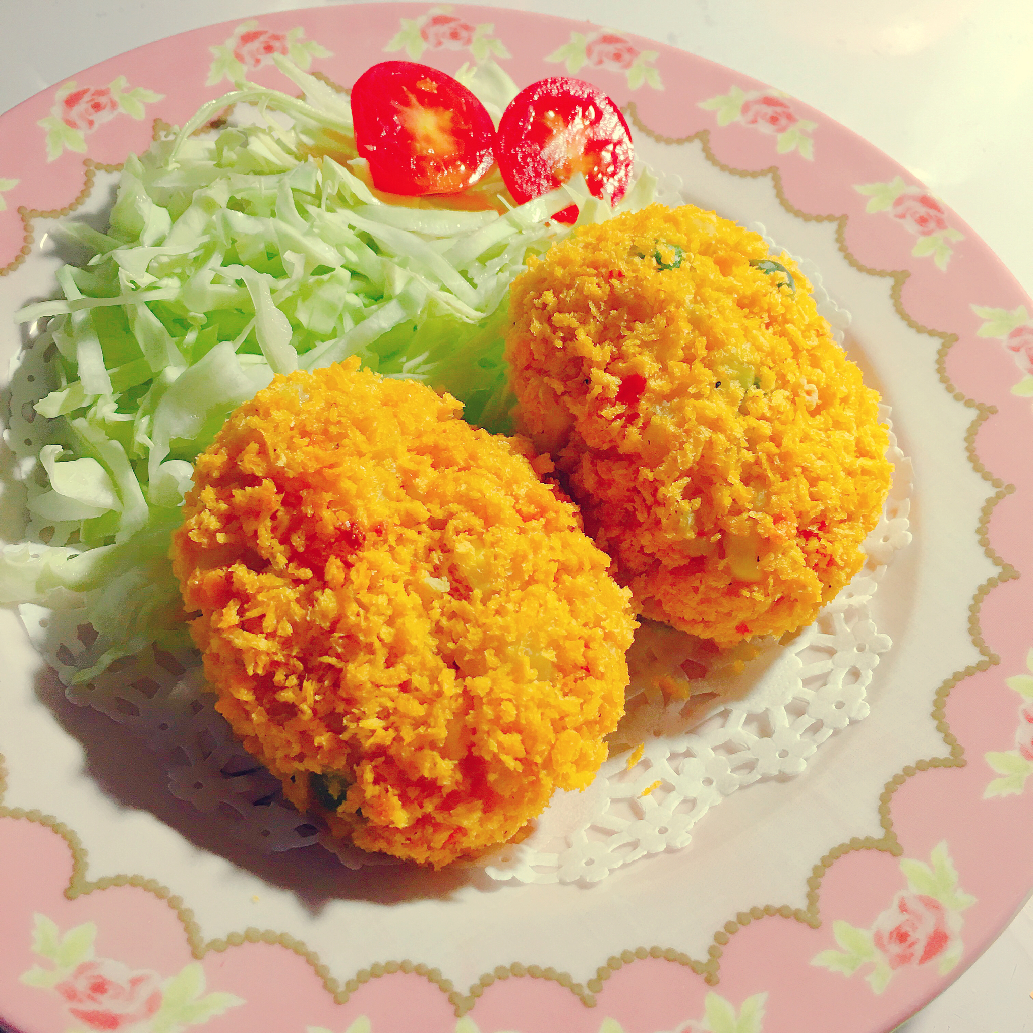 烤箱版日式土豆可乐饼