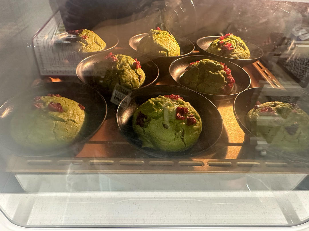 抹茶蔓越莓麦芬～抹茶控不要错过的美味！