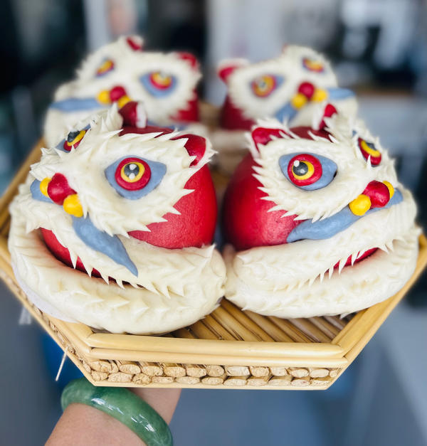 【🧨国潮来袭|醒狮馒头图片】阿时的小食光_下厨房