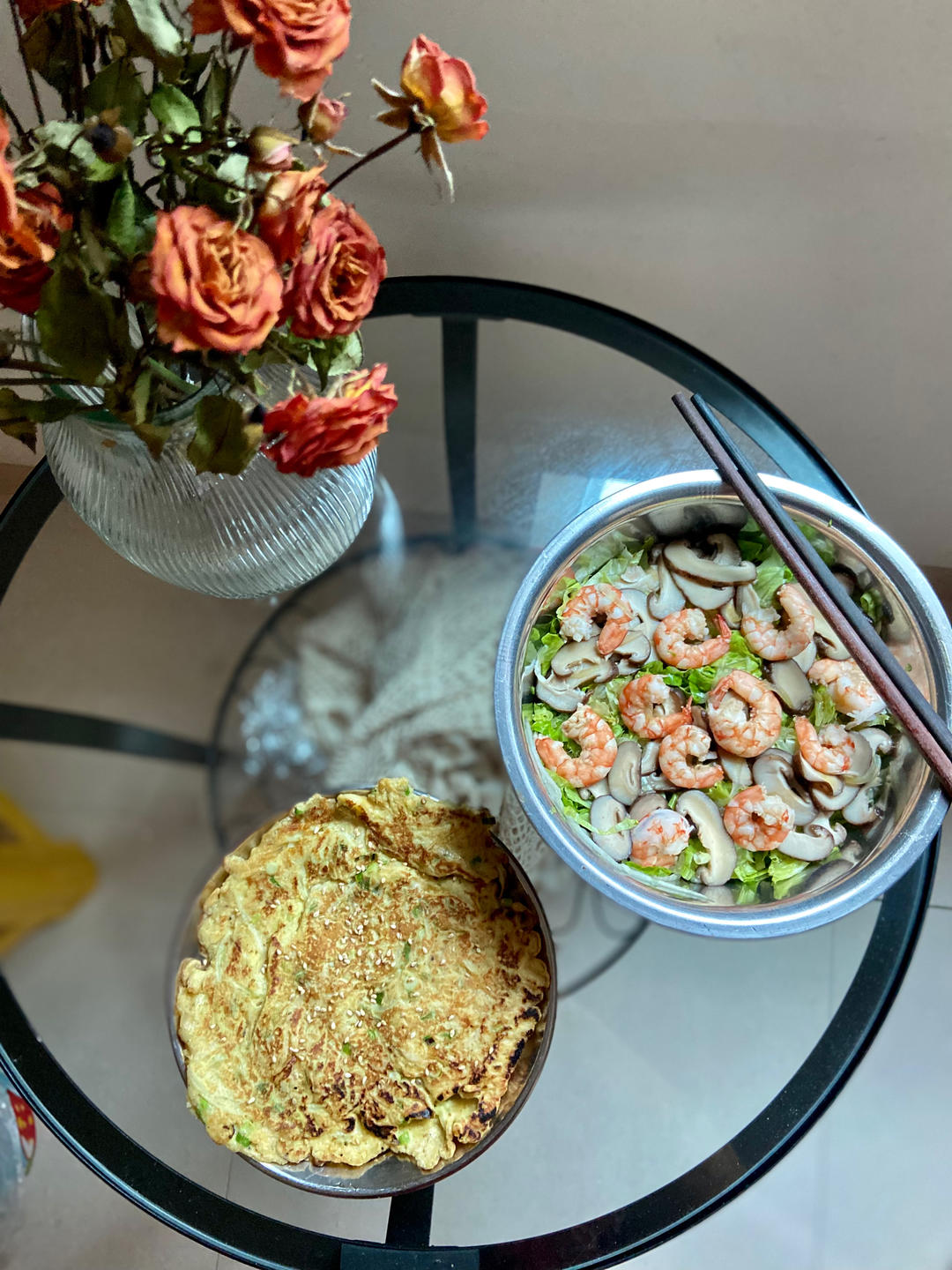 西葫芦香葱蛋饼