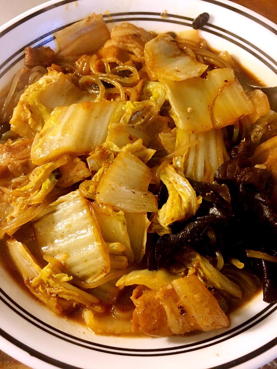 猪肉白菜炖粉条