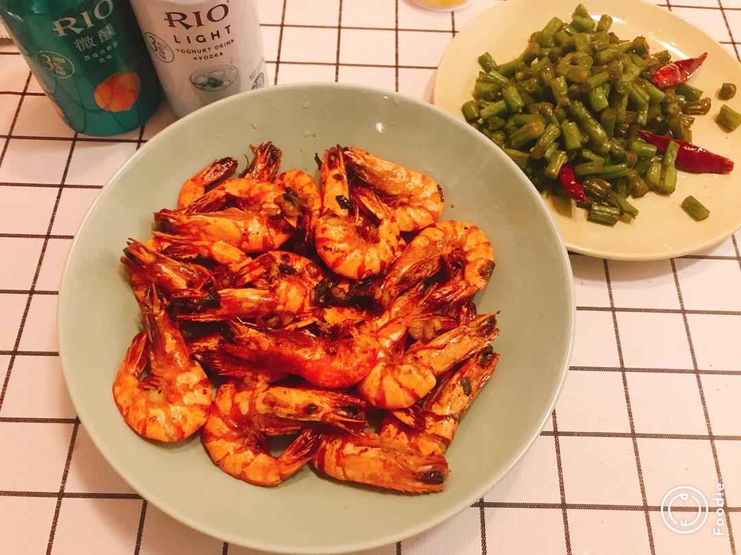 干烧大虾（黑虎虾）