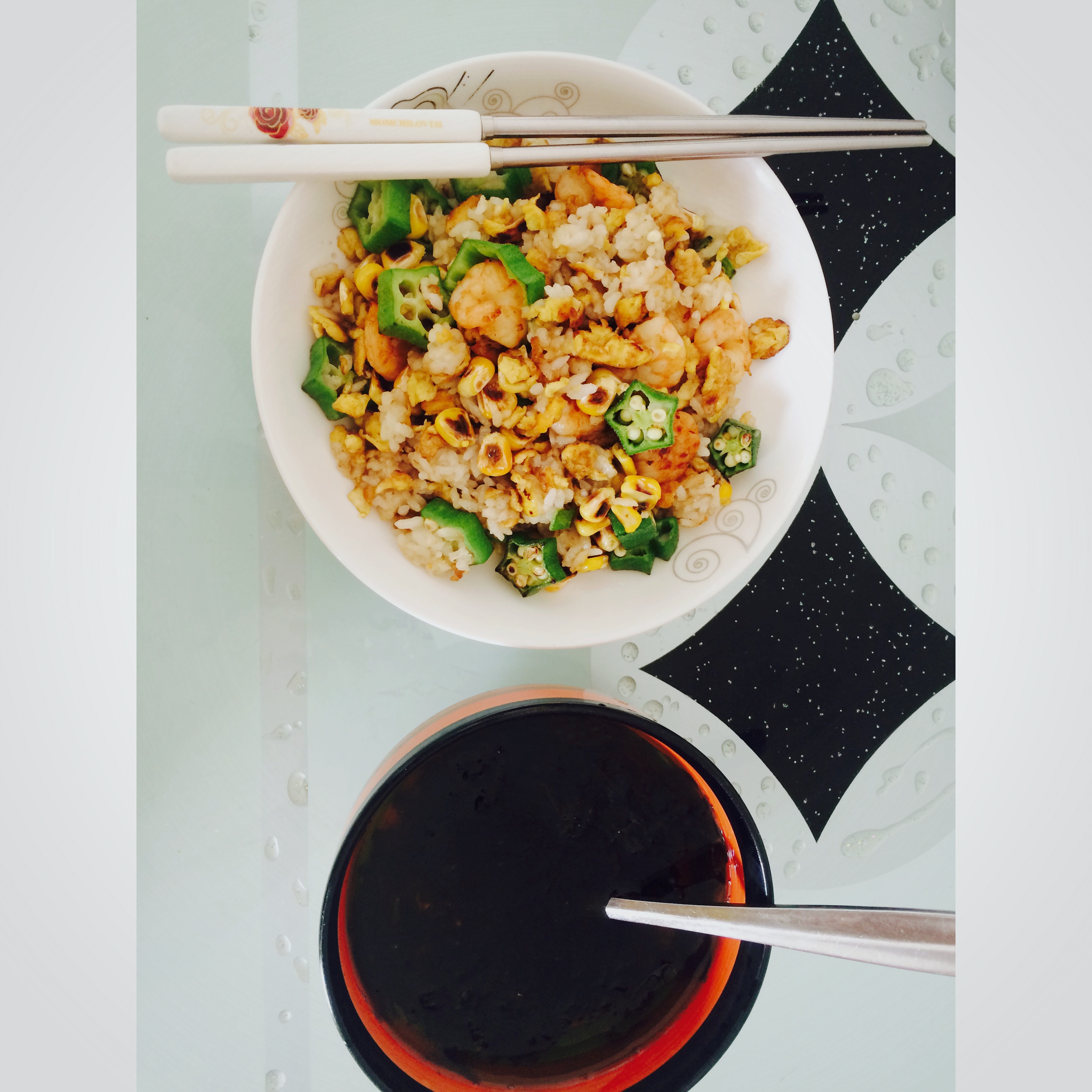 秋葵香肠炒饭