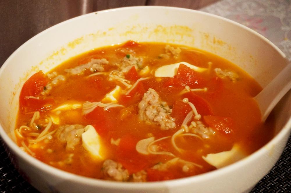 开胃营养汤-番茄豆腐汤的做法 步骤6