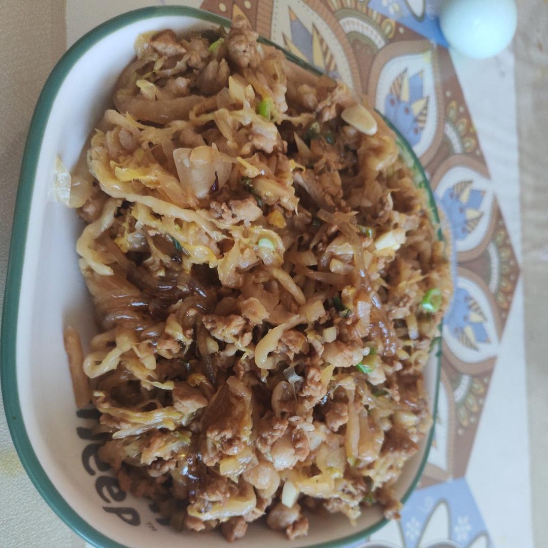 东北酸菜炒粉条（渍菜粉）/附：炖酸菜