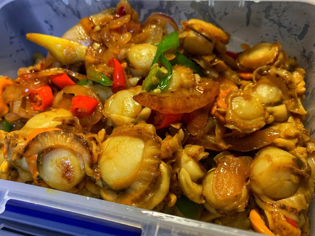 家常小炒扇贝肉
